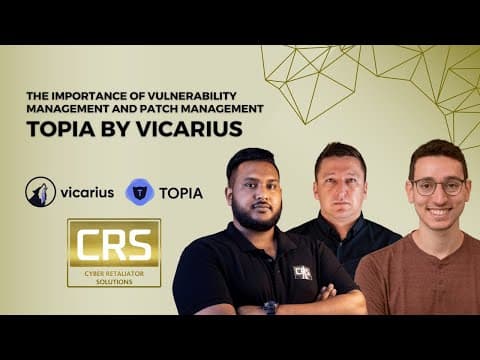 Vulnerability & Patch Management: CRS Cybersecurity Best Practices