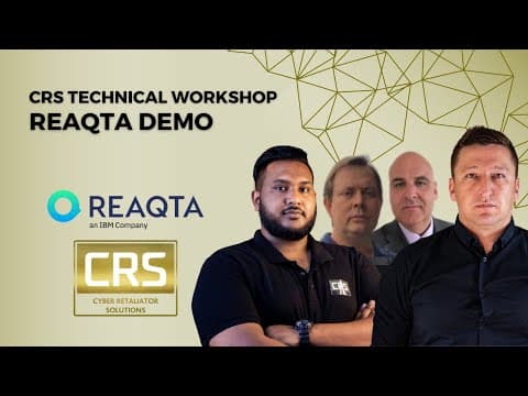ReaQta Endpoint Security Demo Webinar by CRS